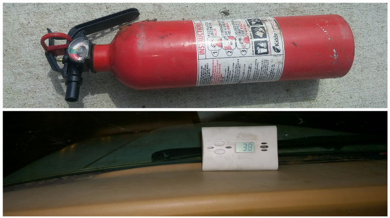 Always have a fire extinguisher nearby when working on fuel systems.